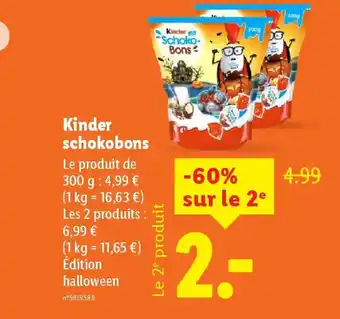 Lidl KINDER Schokobons offre