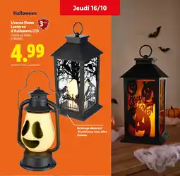 Lidl HALLOWEEN Lanterne d'Halloween LED offre