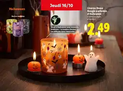 Lidl Livarno Home Bougie parfumée d'Halloween offre