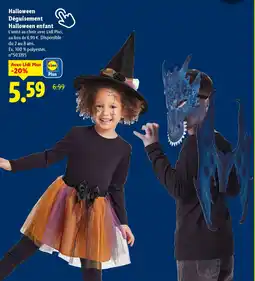 Lidl Halloween Déguisement Halloween enfant offre