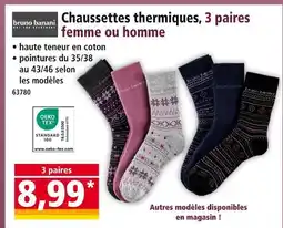 Norma bruno banani Chaussettes thermiques femme offre