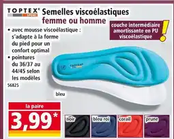 Norma Toptex Sport Semelles viscoélastiques offre