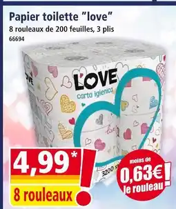 Norma Papier toilette love offre
