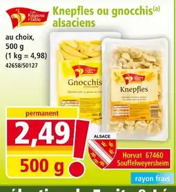 Norma LES RÉGIONS À TABLE Knepfles ou gnocchis(a) alsaciens offre