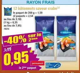 Norma Fjord Krone 12 bâtonnets saveur crabe offre
