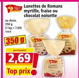 Norma Les Régions à Table Lunettes de Romans myrtille offre