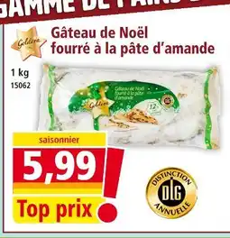 Norma Goldora Gâteau de Noël fourré à la pâte d'amande offre