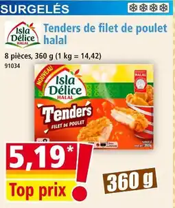 Norma ISLA DÉLICE Tenders de filet de poulet halal offre