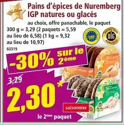 Norma Goldora Pains d'épices de Nuremberg IGP natures ou glacés offre