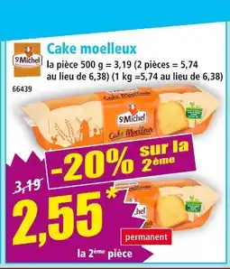 Norma S'Michel Cake moelleux offre
