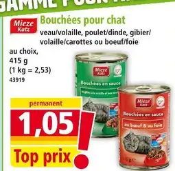 Norma Mieze Katz Bouchées en sauce veau/volaille offre