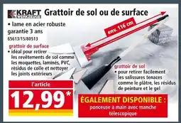 Norma KRAFT WERKZEUGE Grattoir de sol ou de surface offre