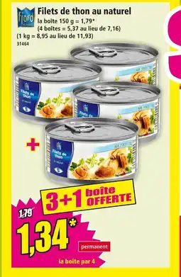 Norma Fiord Krone Filets de thon au naturel offre