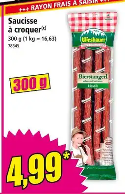 Norma Wiesbauer Saucisse à croquer offre