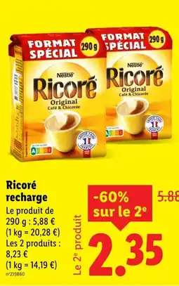 Lidl Nestlé Ricoré recharge offre