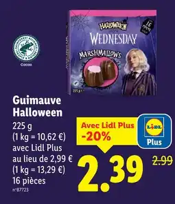 Lidl Guimauve Halloween offre
