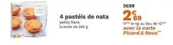 Picard PICARD 4 pastéis de nata offre