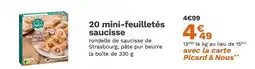 Picard PICARD 20 mini-feuilletés saucisse offre