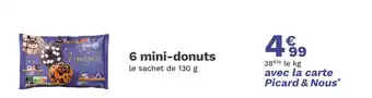 Picard PICARD 6 mini-donuts offre