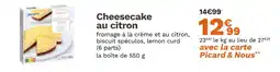 Picard PICARD Cheesecake au citron offre