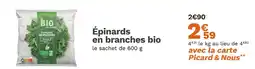 Picard PICARD Épinards en branches bio offre