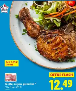 Lidl Côtes de porc premières offre