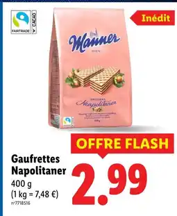 Lidl Manner Gaufrettes Napolitainer offre