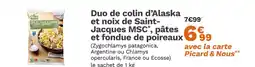 Picard PICARD Duo de colin d’Alaska et noix de Saint-Jacques MSC, pâtes et fondue de poireaux offre