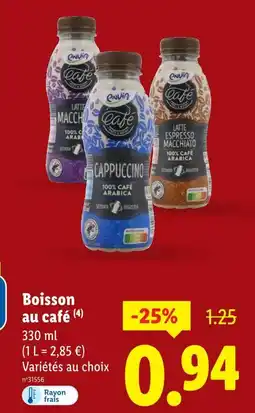 Lidl Boisson au café offre
