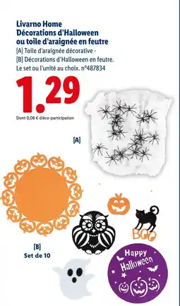 Lidl LIVARNO HOME Toile d’araignée décorative offre