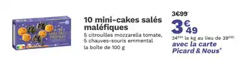 Picard PICARD 10 mini-cakes salés maléfiques offre