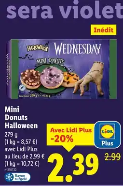 Lidl Wednesday Mini Donuts Halloween offre