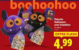 Lidl Peluche Halloween avec friandises Violet offre
