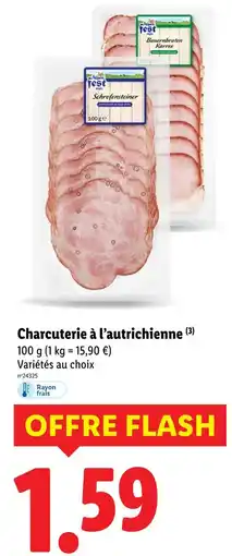 Lidl Alpen Test Charcuterie à l’autrichienne offre
