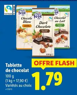 Lidl ALPEN FEST STYLE Tablette de chocolat offre