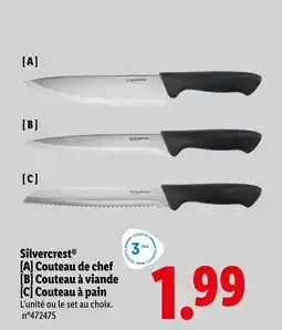 Lidl SILVERCREST Couteau de chef offre