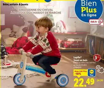 Lidl Lupilu Draisienne en bois offre