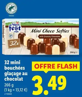 Lidl ALPEN FEST STYLE 32 mini bouchées glaçage au chocolat offre