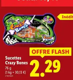 Lidl CRAZY BONES Sucettes offre