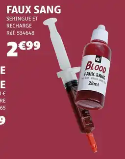 Gifi GP Faux Sang offre