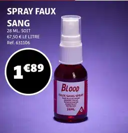 Gifi Faux Sang Spray offre