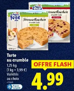 Lidl Tarte au crumble offre