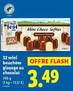 Lidl 32 mini bouchées glaçage au chocolat offre