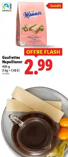 Lidl Gaufrettes Napolitaner offre