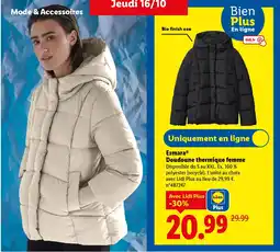 Lidl ESMARA Doudoune thermique femme offre