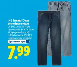 Lidl ESMARA Jean thermique enfant offre