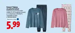 Lidl ESMARA Pyjama en peluche enfant offre