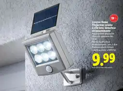 Lidl Livarno Home Projecteur solaire à LED avec détecteur de mouvements offre