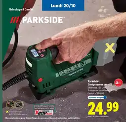 Lidl PARKSIDE Compresseur sans fil offre