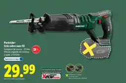 Lidl PARKSIDE Scie sabre sans fil offre